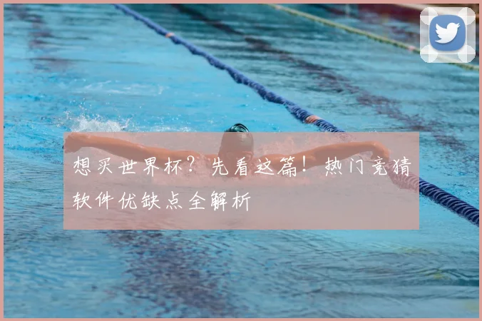 想买世界杯？先看这篇！热门竞猜软件优缺点全解析